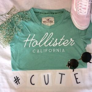 Teal Hollister Short Sleeve Tee